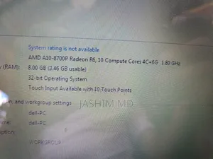 Laptop Dell Alienware 15 R3 8GB AMD Ryzen 5 SSD 128GB