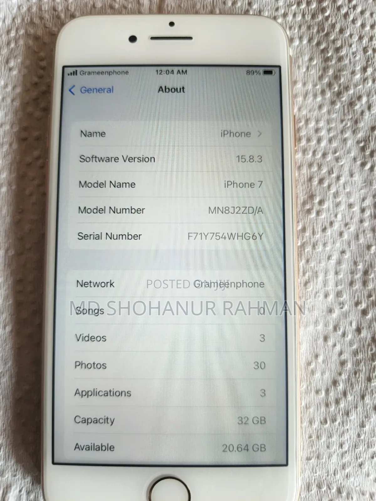 Apple iPhone 7 32 GB Gold