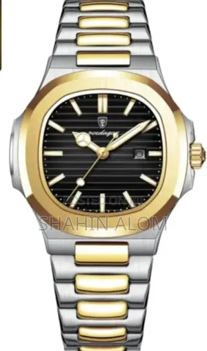 Poedagar 789 Luxury Square Watch for Men Waterproof Luminous Date