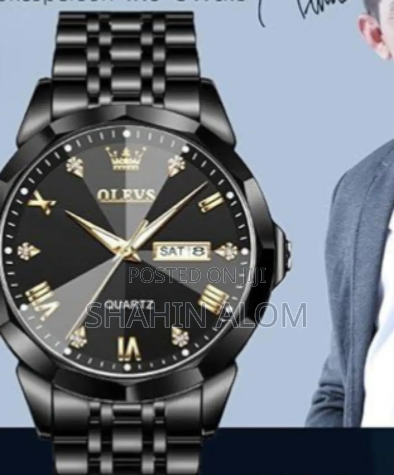 Butter Fly Lock Olevs 9931g New Exclusive Design Quartz Watch for Men