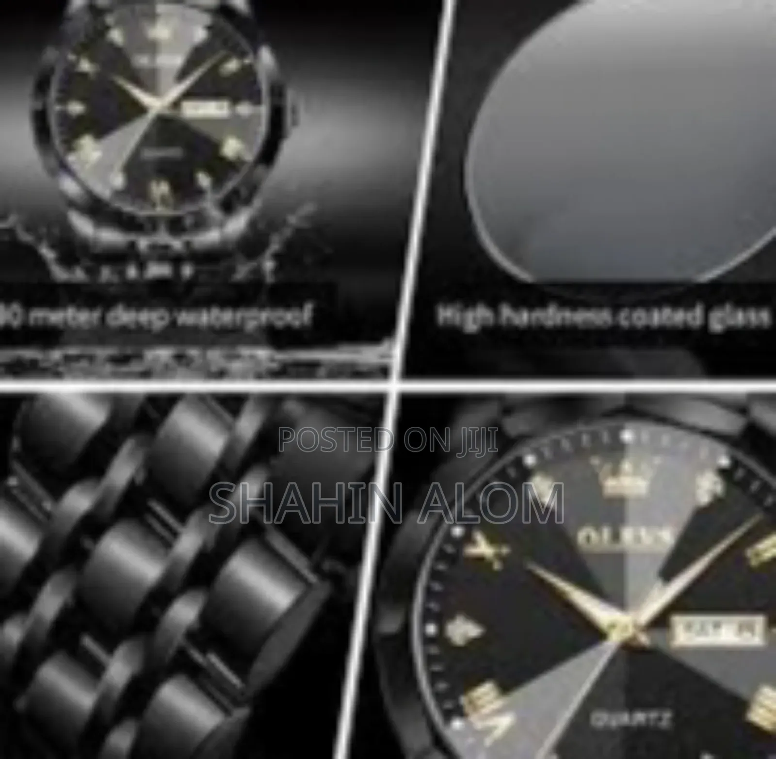 Butter Fly Lock Olevs 9931g New Exclusive Design Quartz Watch for Men