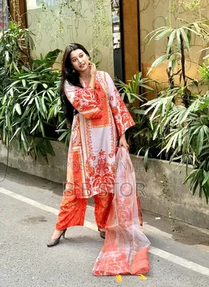 Silk Digital Print Three Piece