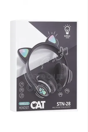 Photo - Cat STN -28 Wireless Cat Ear Headset /Hd Sound Comfortable Design