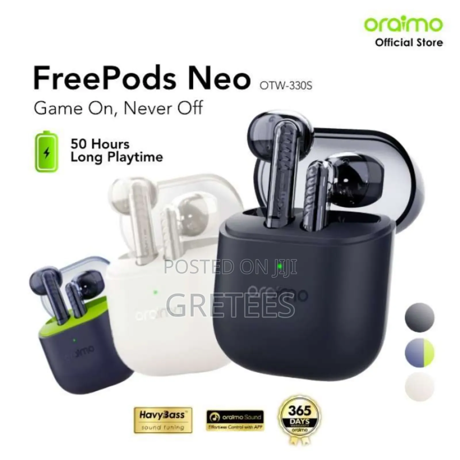 Oraimo Freepods Neo X Tahsan True Wireless Earbuds