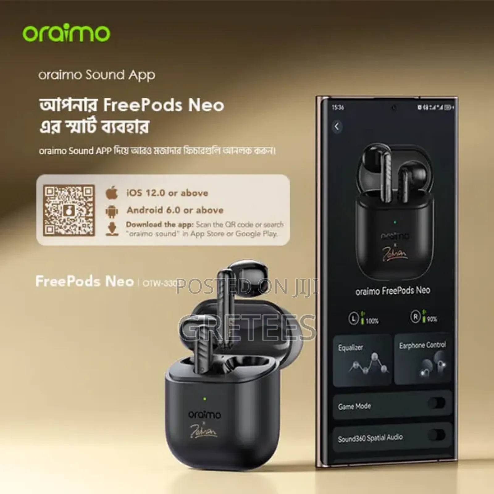 Oraimo Freepods Neo X Tahsan True Wireless Earbuds