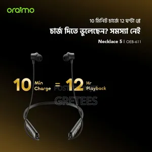 Oraimo Necklace 5 Tahsan Tuned Noise Cancellation Wireless Headphone