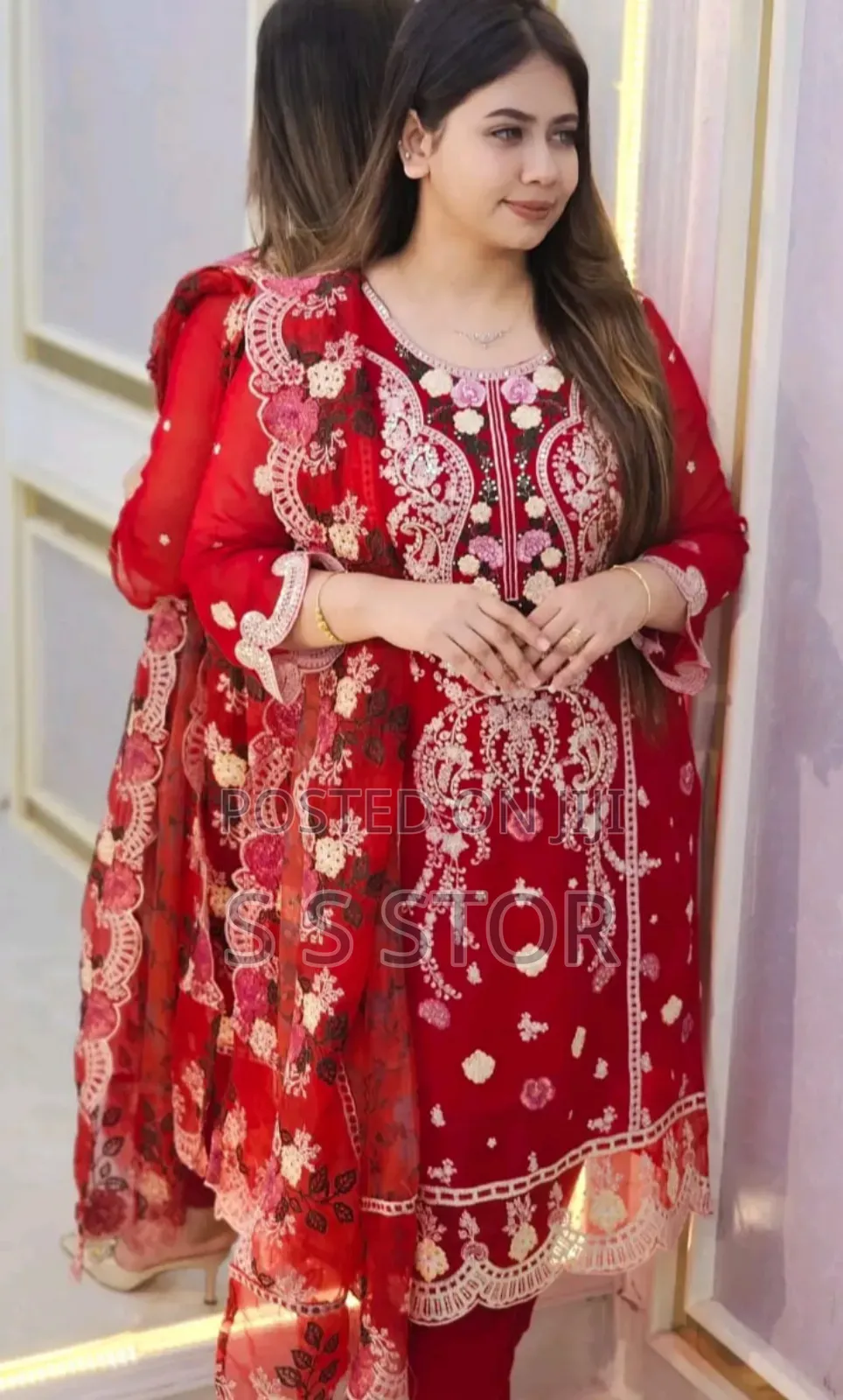 Pakistani Design 4-Piece Sada Bahar Tissue Set