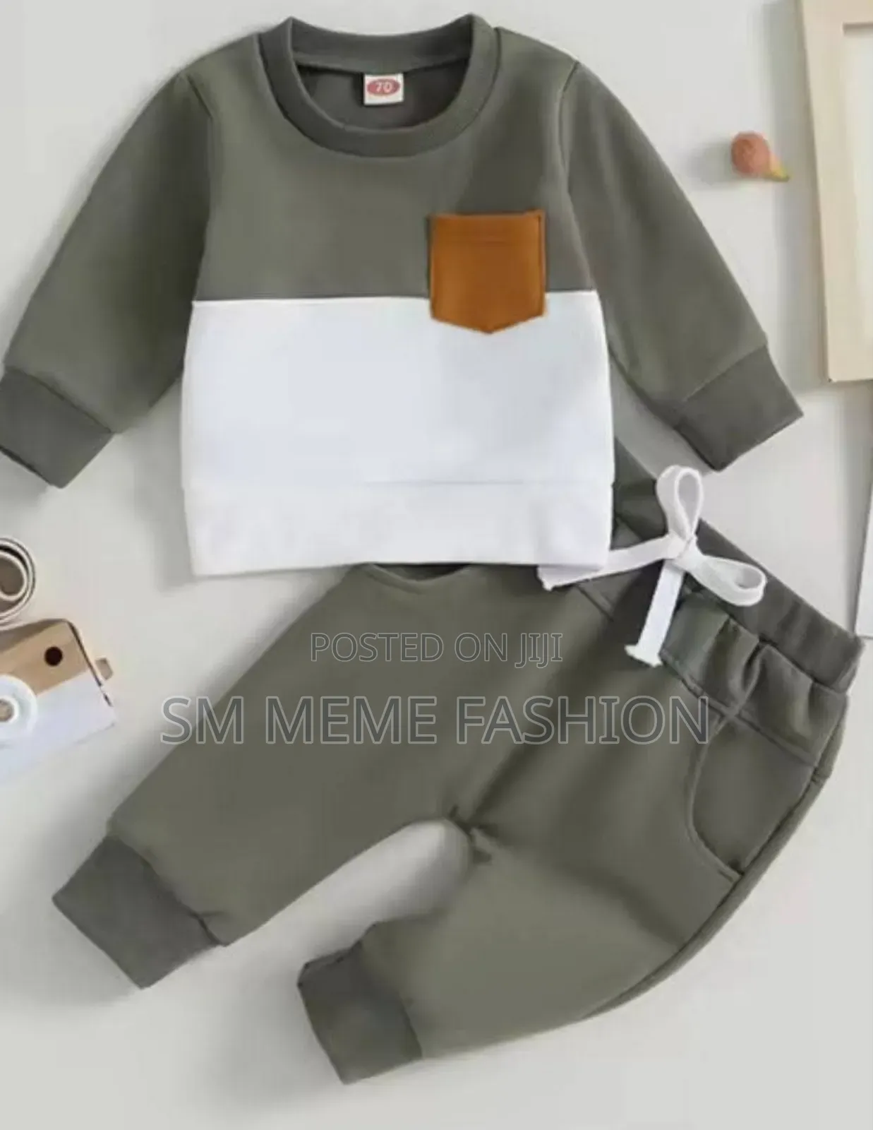 Elegant Stylish Baby Sweetshart and Trouser Set