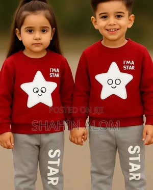 Elegant Stylish Baby Sweetshart and Trouser Set