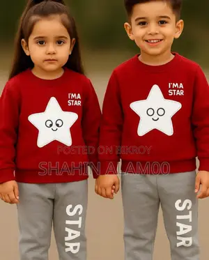 Elegant Stylish Baby Sweatshirt and Trouser Set