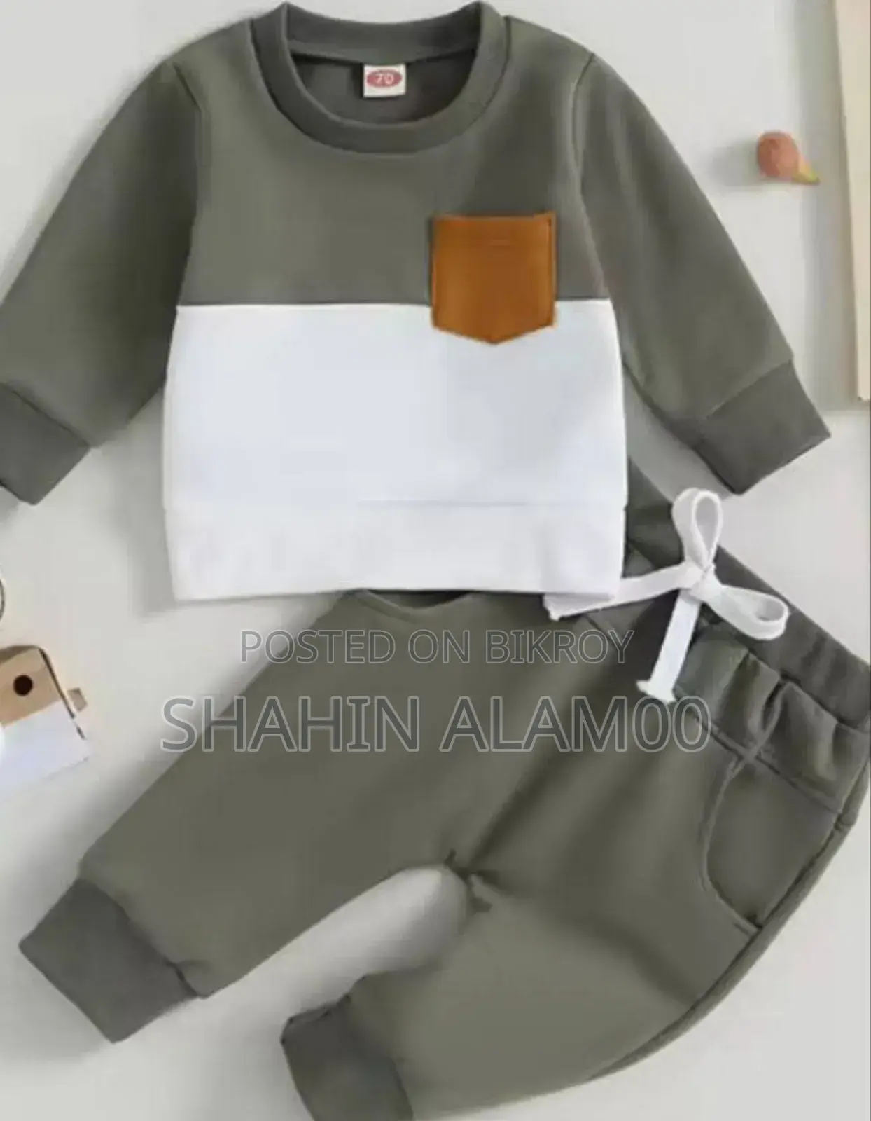 Elegant Stylish Baby Sweatshirt and Trouser Set