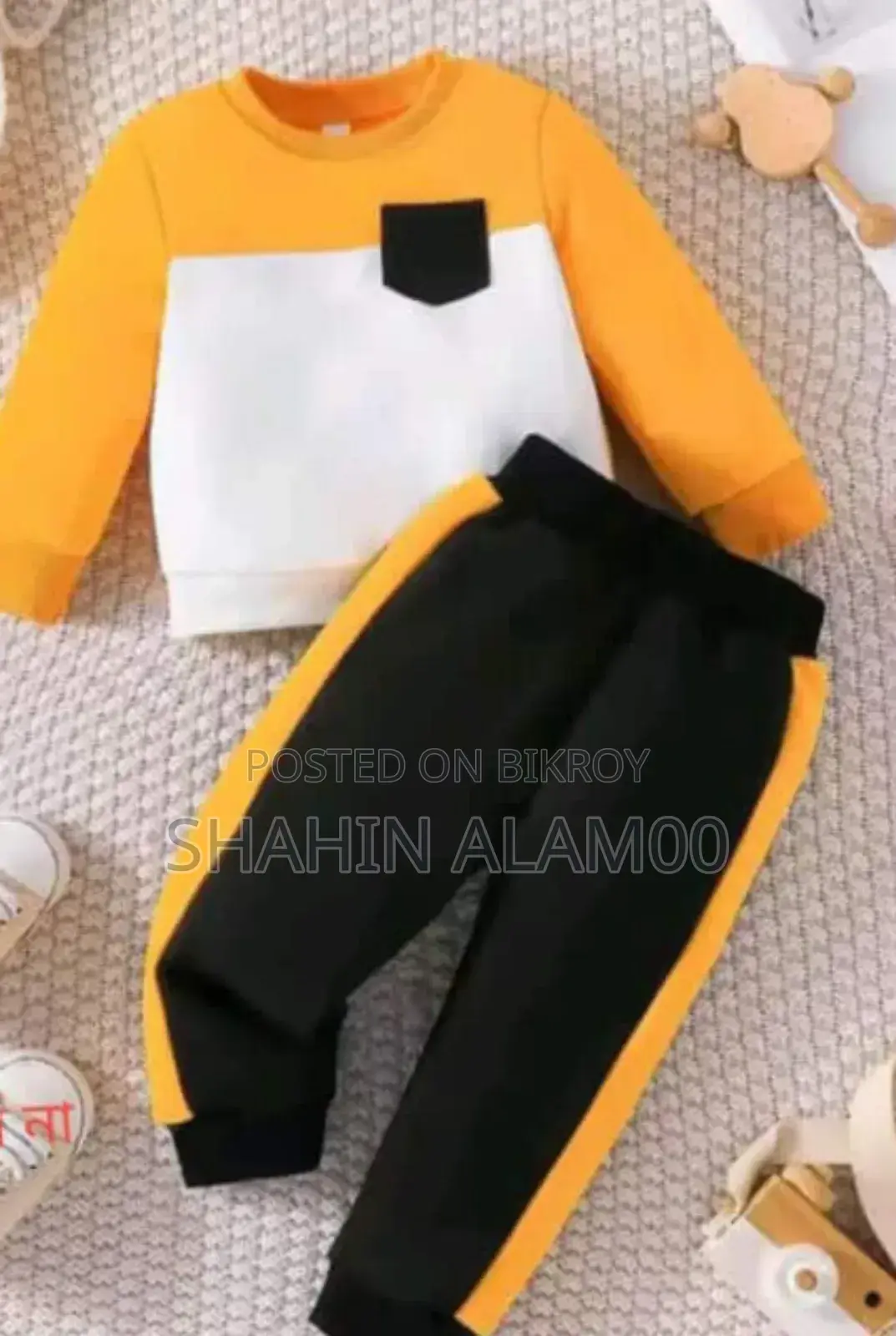 Elegant Stylish Baby Sweatshirt and Trouser Set