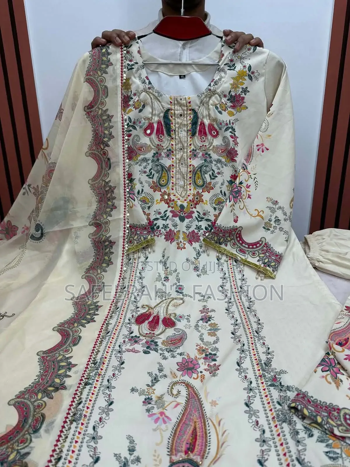 Digital Print Karchupi Work DressR