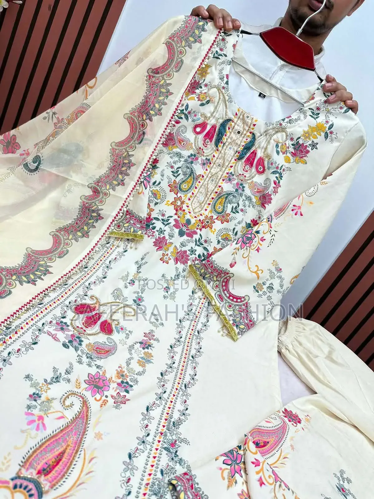 Digital Print Karchupi Work DressR