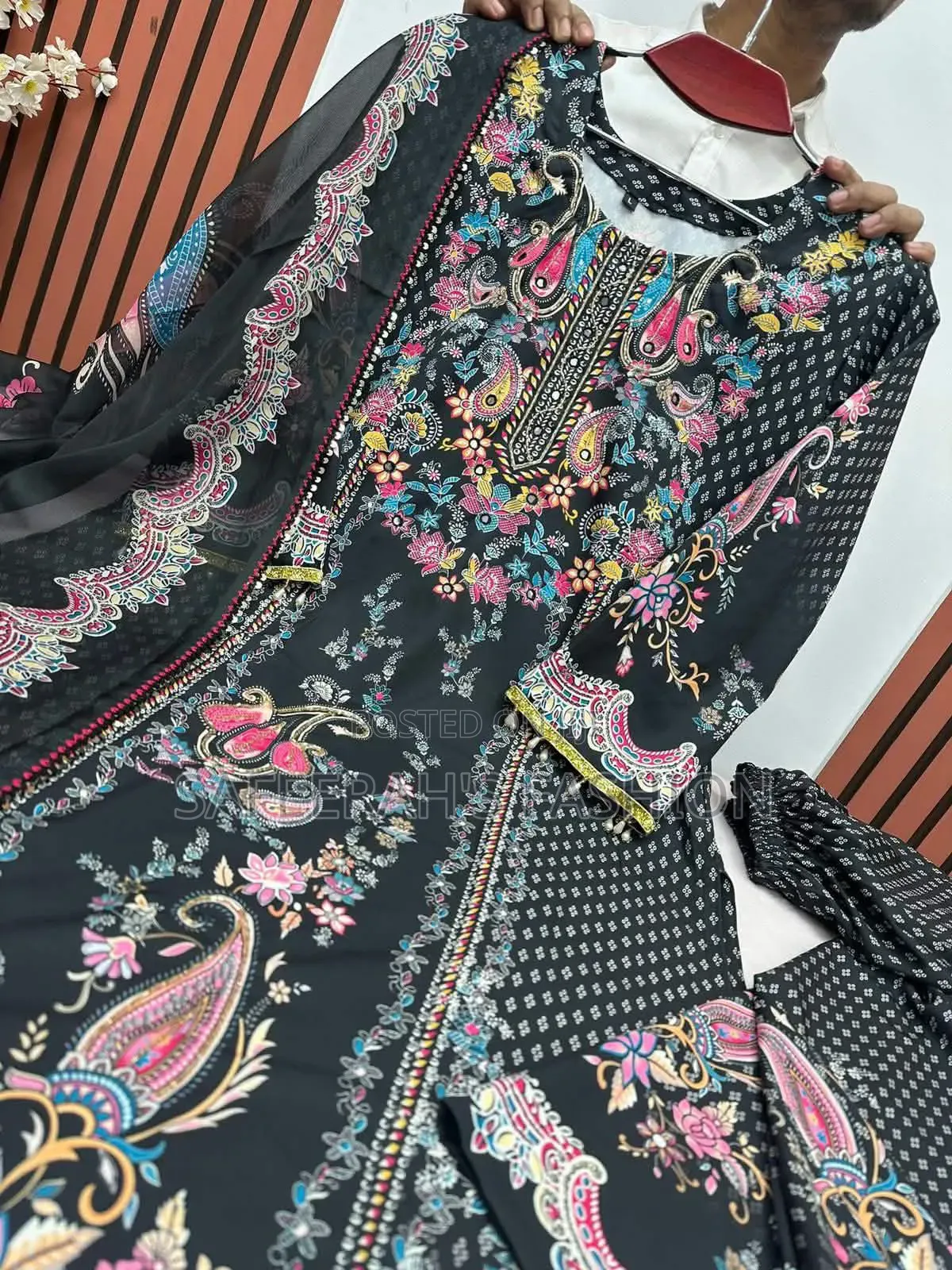 Digital Print Karchupi Work DressR