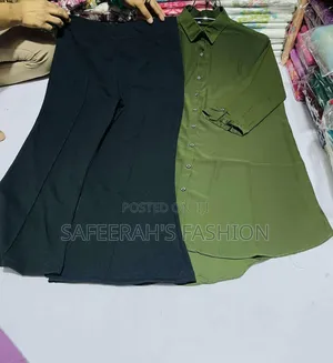 জর্জেট শার্ট প্যান্ট কম্বো সেট r