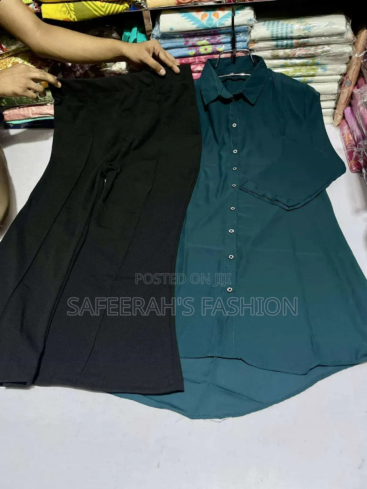 জর্জেট শার্ট প্যান্ট কম্বো সেট r