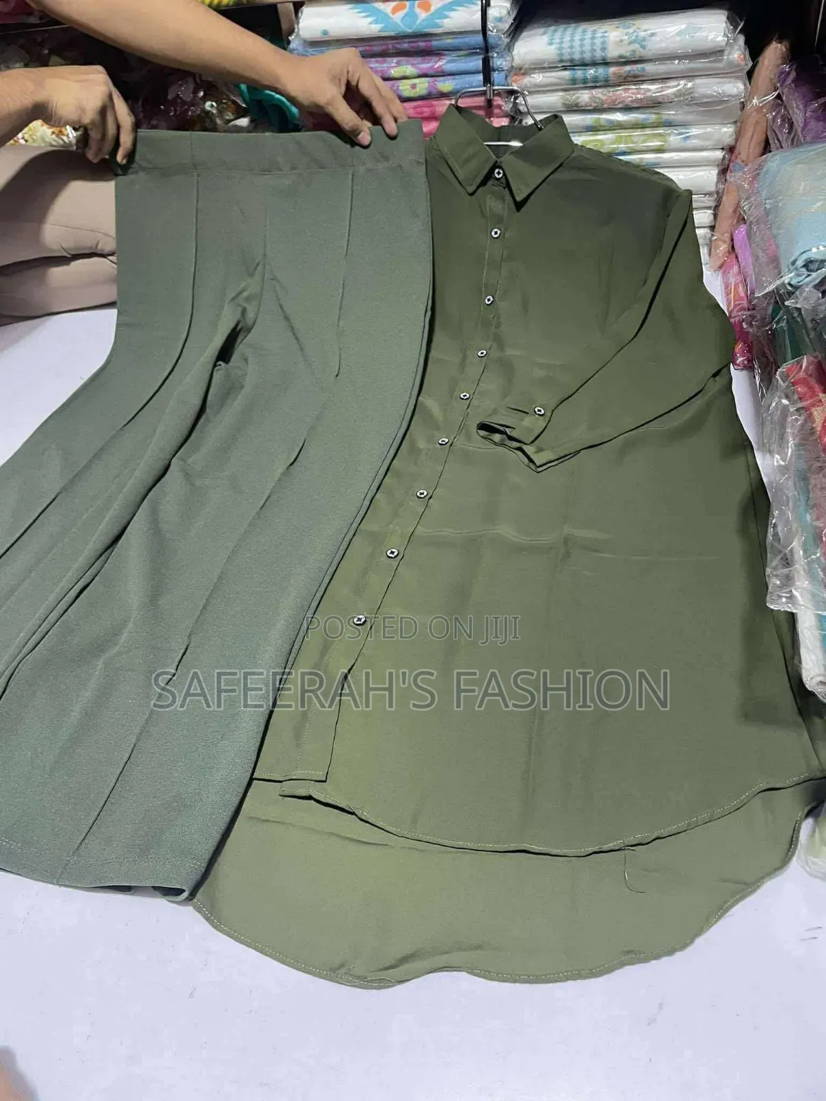 জর্জেট শার্ট প্যান্ট কম্বো সেট r