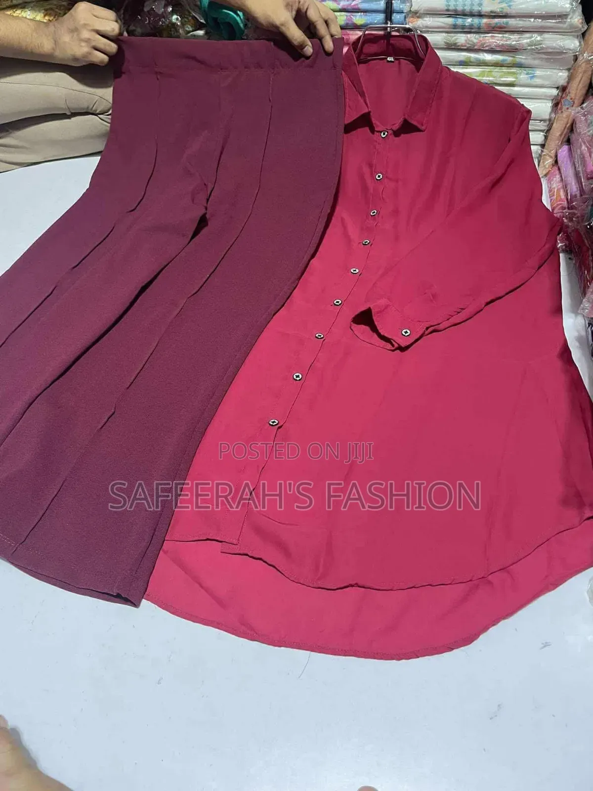 জর্জেট শার্ট প্যান্ট কম্বো সেট r