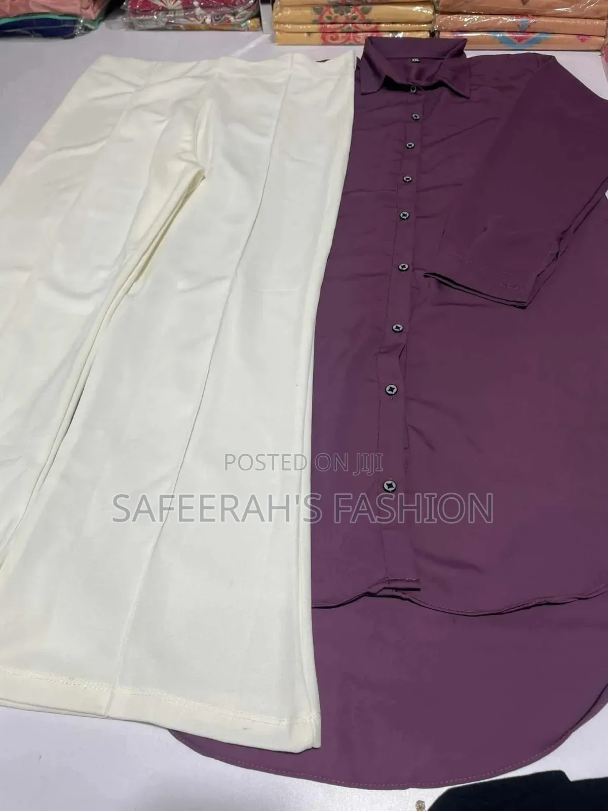 জর্জেট শার্ট প্যান্ট কম্বো সেট r