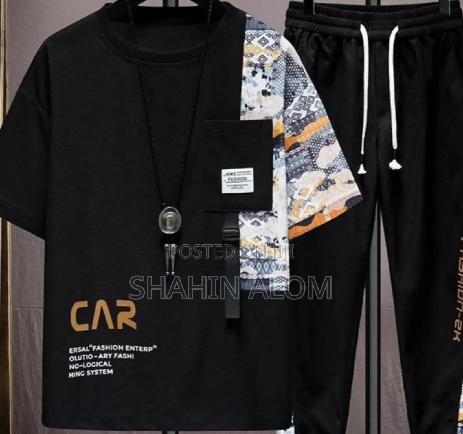 Drop Shoulder Mash T-Shirt and Trouser