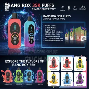 Bang Box Puffs: ডাবল মোড, ডাবল স্ক্রিন ও বিশাল ৩৫মিলি ই-জুস!