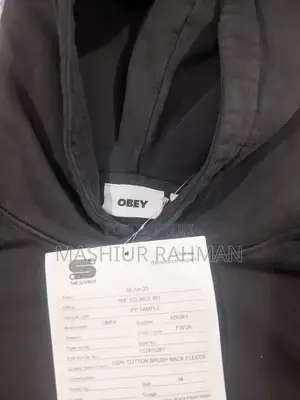 Obey Original Black Color Hoodie