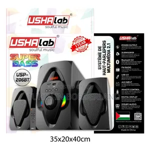 Ushalab 206bt (৪০w ২.১ স্পিকার)