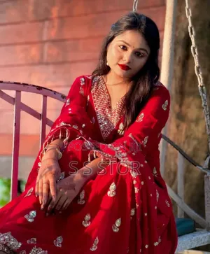 Indian Fox Georgette Thrree Piece Sequins (Chumki) and Ambujari Work