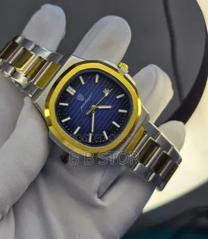 Luxury Two-Tone Wrist Watch ক্লাসিক টেক্সচার ডিজাইন