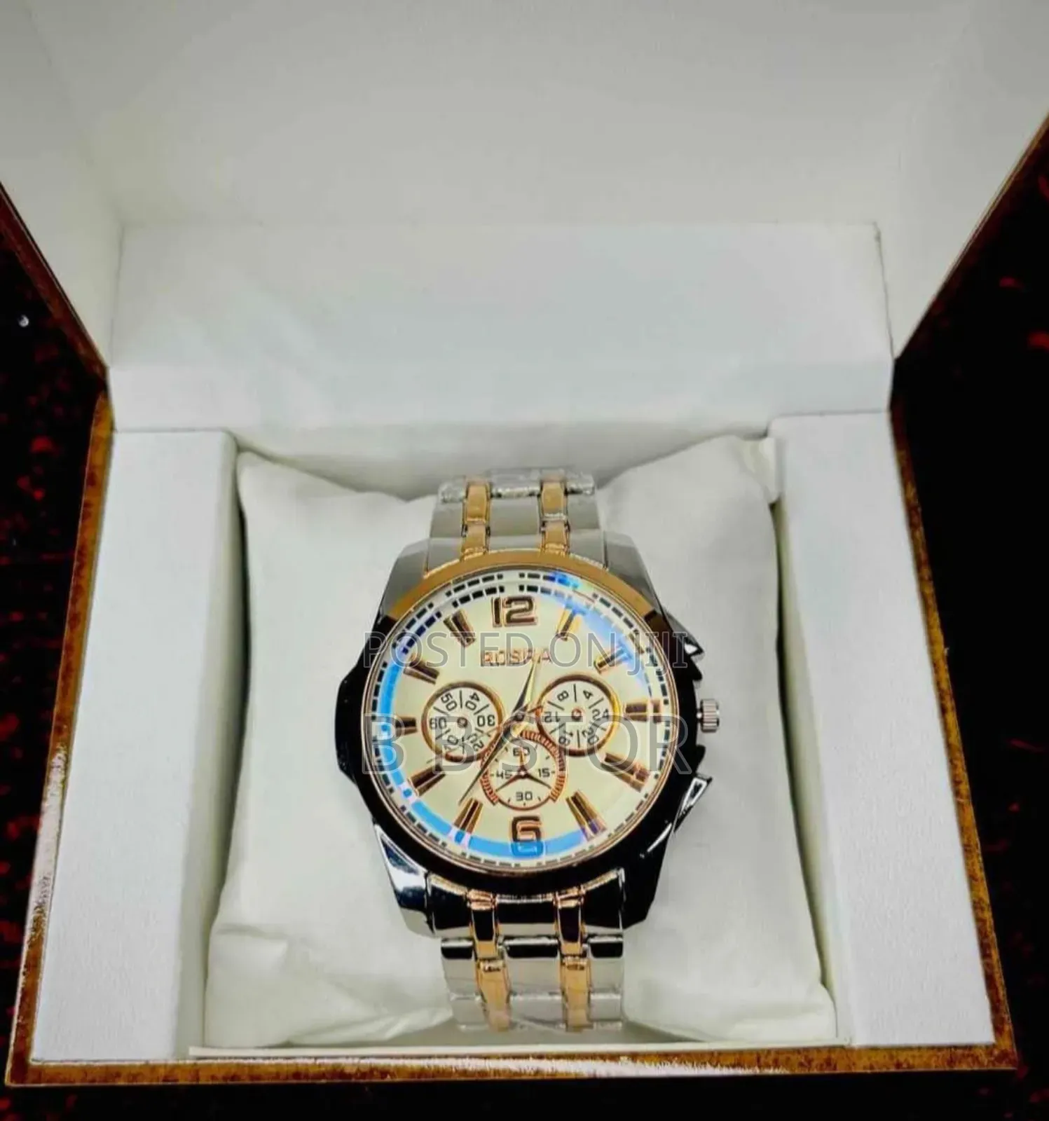 Rosra Men's Stainless Steel Fashion Watch for Men