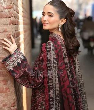 Digital Print Three Piece Fabric : Cotton Silk