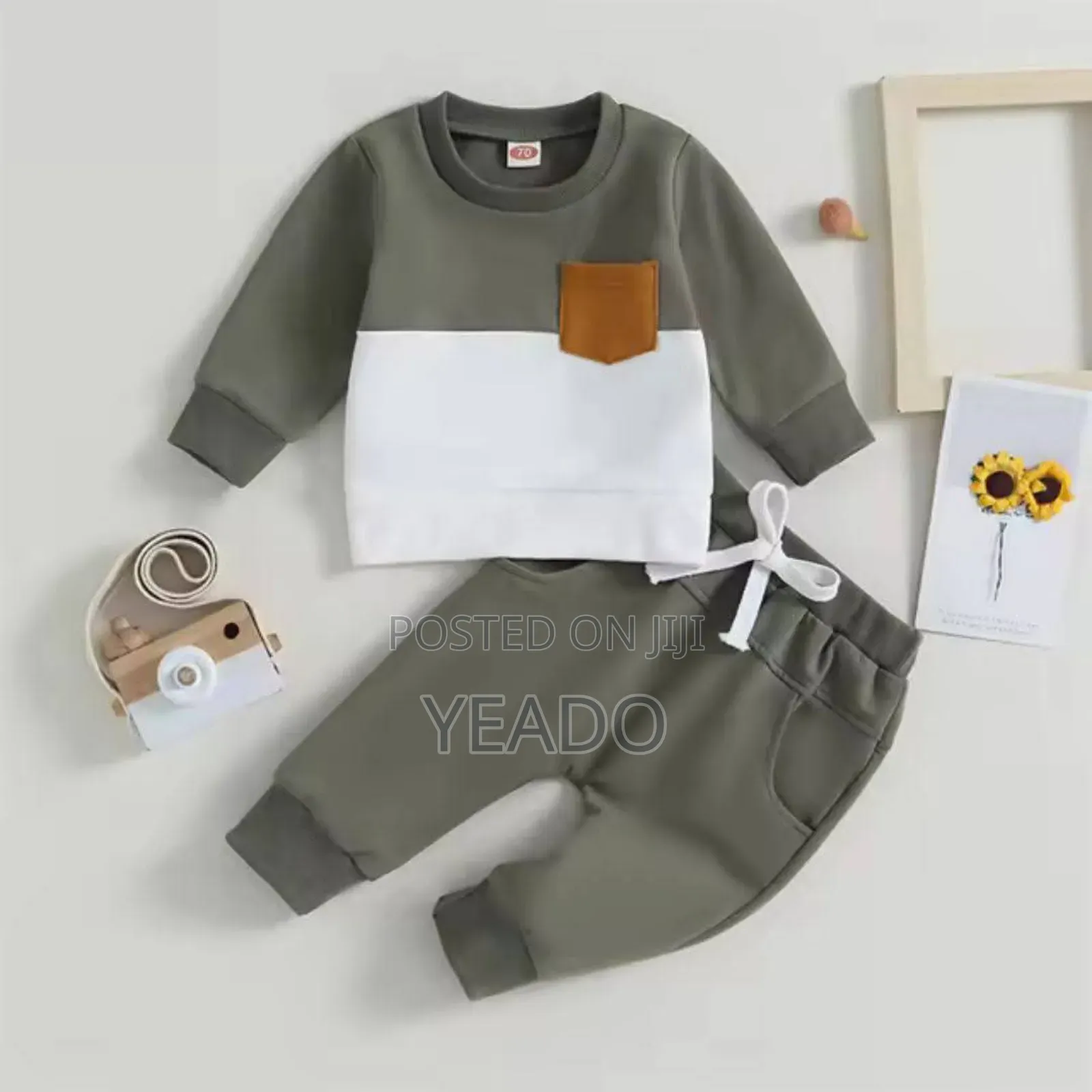 Elegant Stylish Baby Sweetshart and Trouser Set