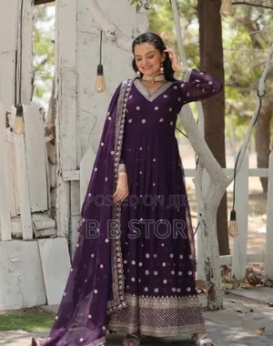 Three Piece Party Gown ফেব্রিক্সঃ ইন্ডিয়ান ওয়েডলেস জর্জেট।