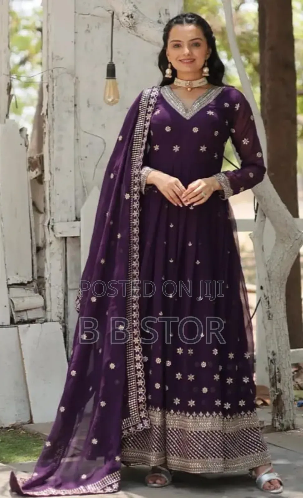 Three Piece Party Gown ফেব্রিক্সঃ ইন্ডিয়ান ওয়েডলেস জর্জেট।