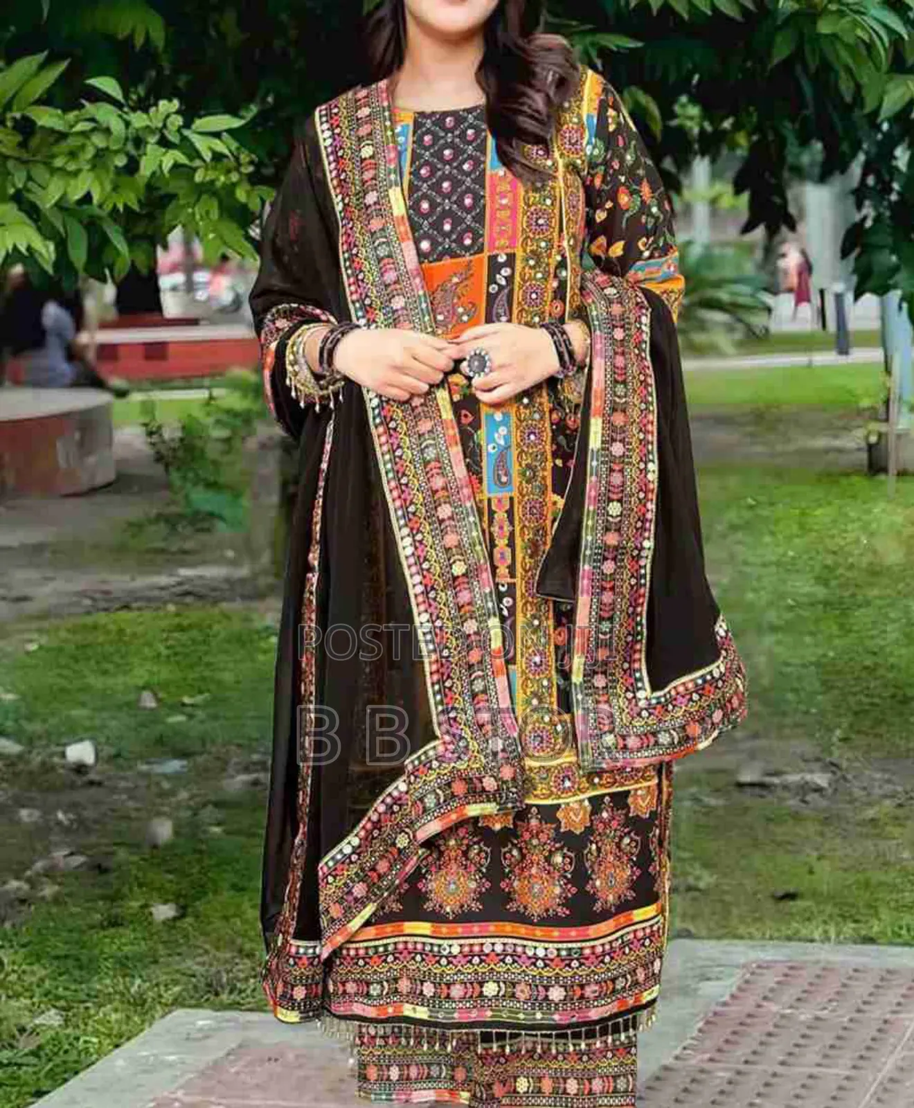 Georgette Readymade Three Piece