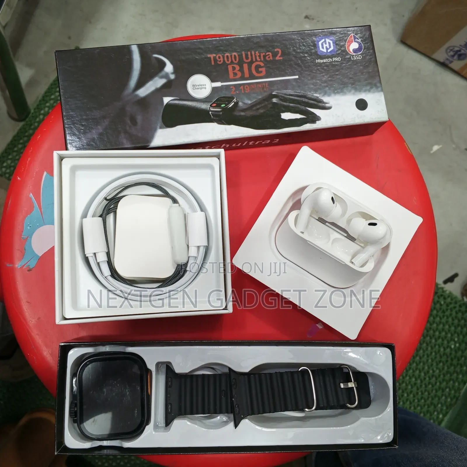 কম্বো প্যাক অফার – T900 Ultra 2 Smart Watch+Airpods Pro(Dubai Edition)