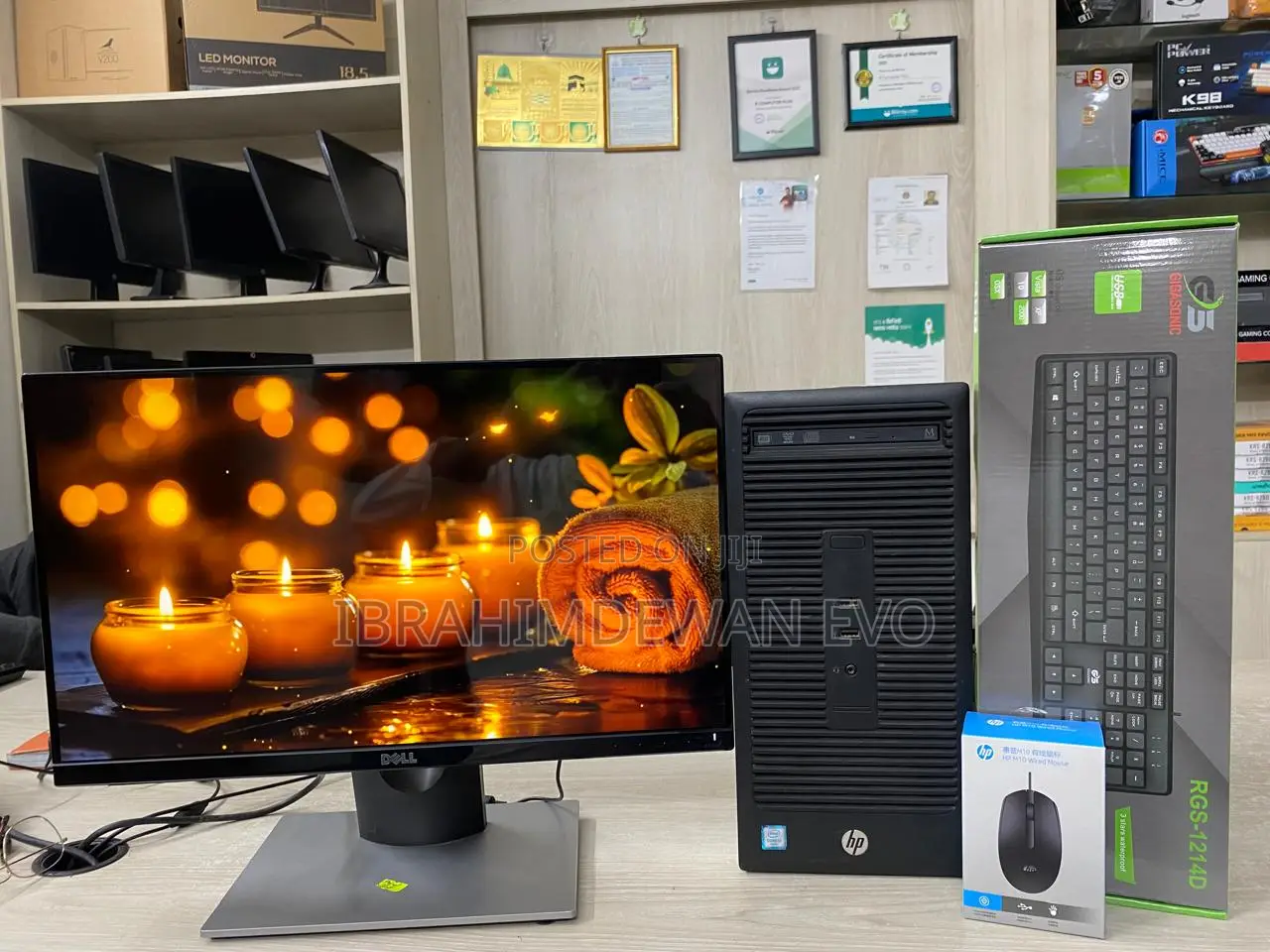 Desktop Computer HP 8GB Intel Core I3 SSD 256GB