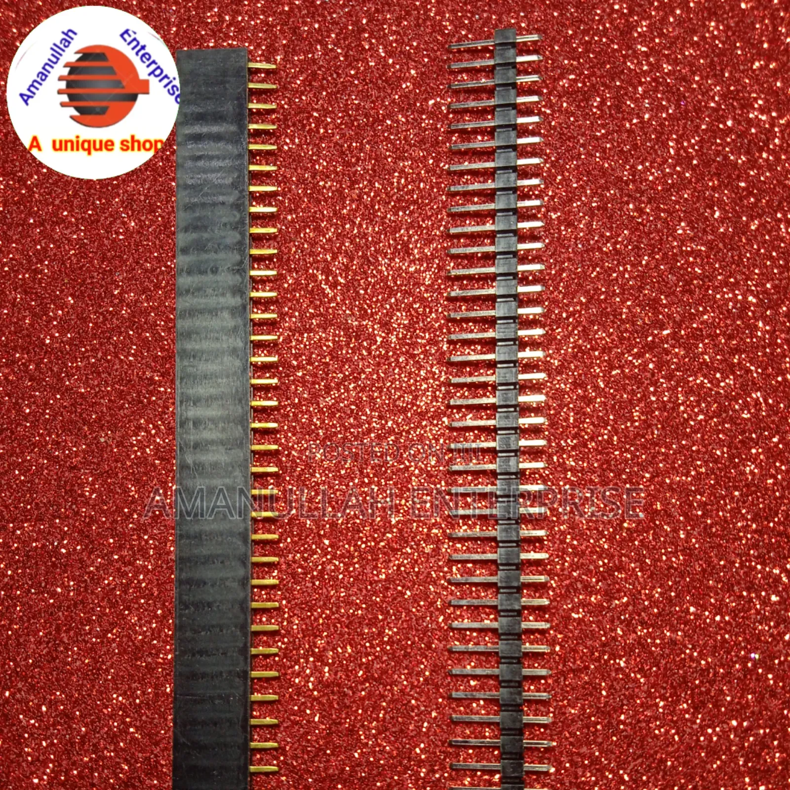 Male/Female Pin Header Connectors Used In Electronics Projects.