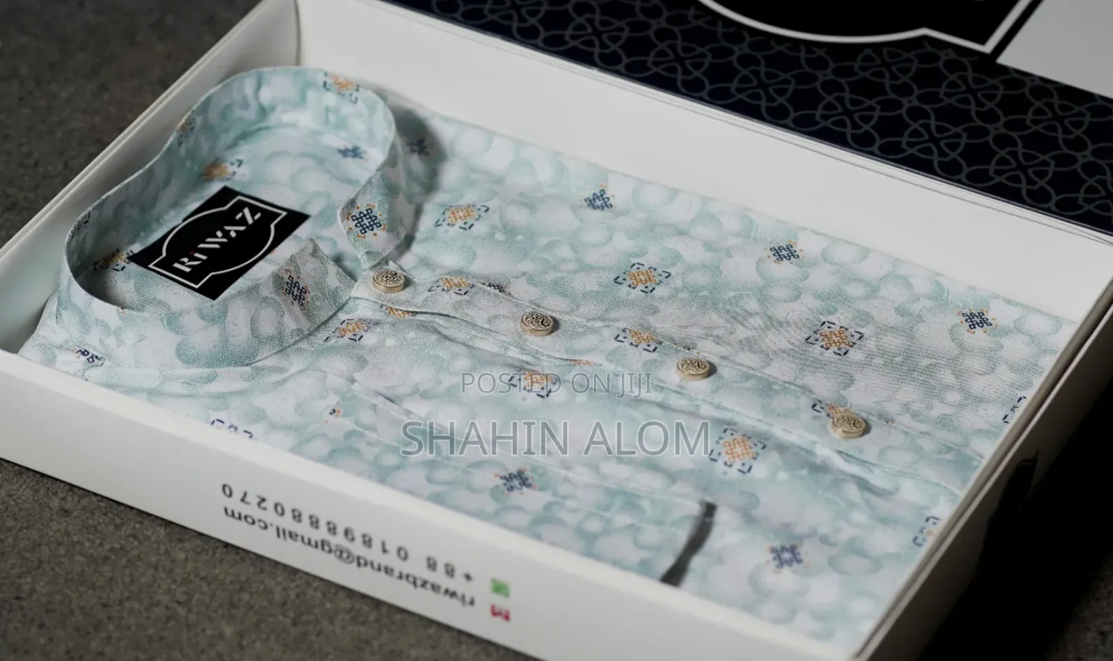 Premium Cotton Print Panjabi