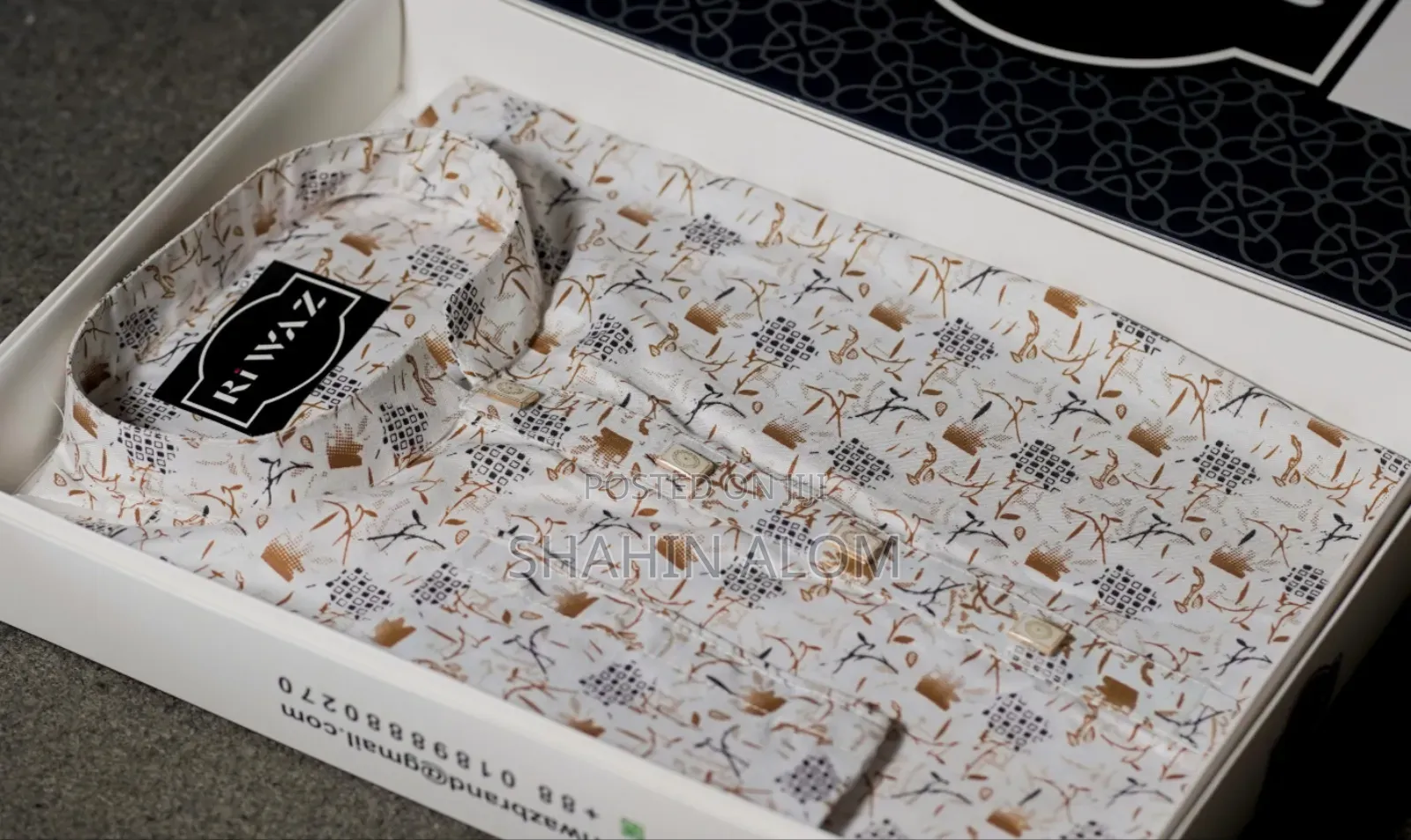 Premium Cotton Print Panjabi