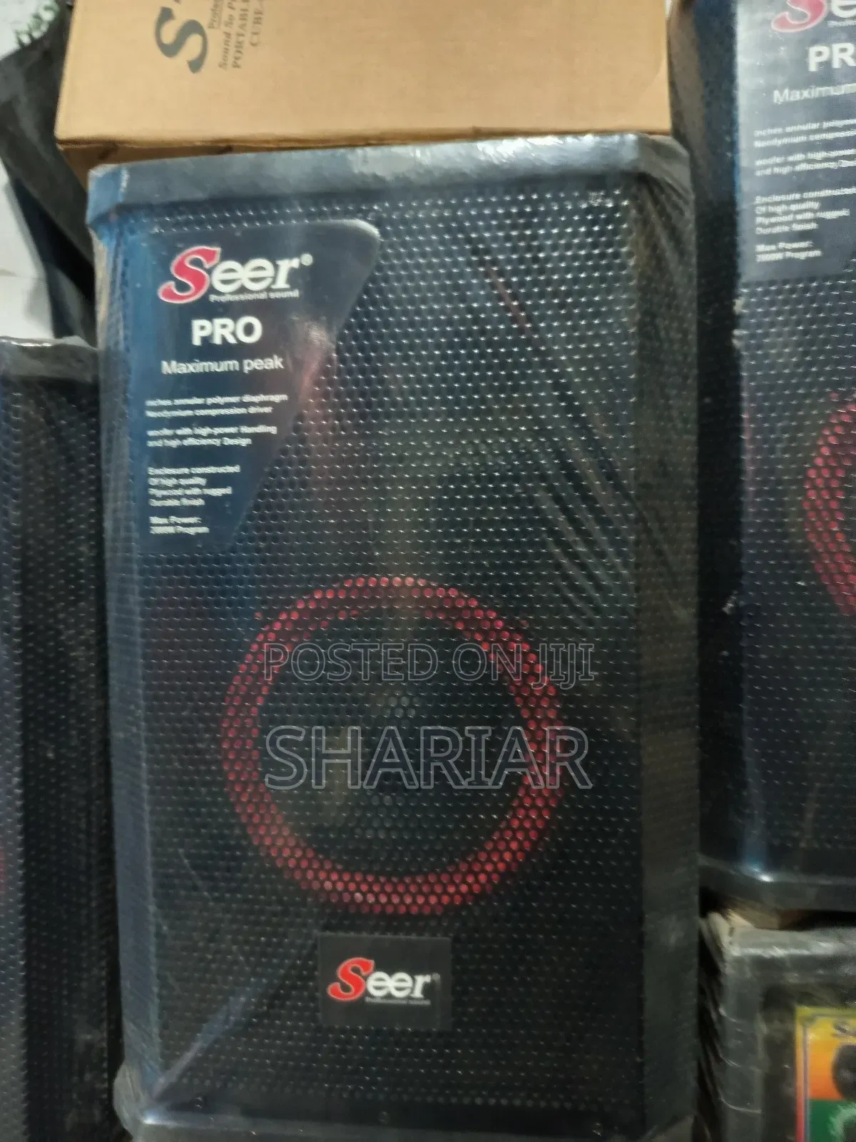 Seer 8" Speaker Box(Jbl Style) With Machine Amplifier(New)