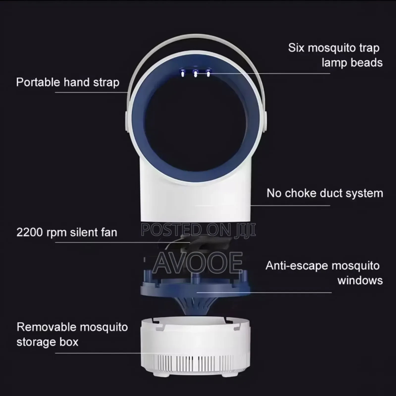 Chargeable Electric Mosquito Repellent Light Non-radiation Mute Killer