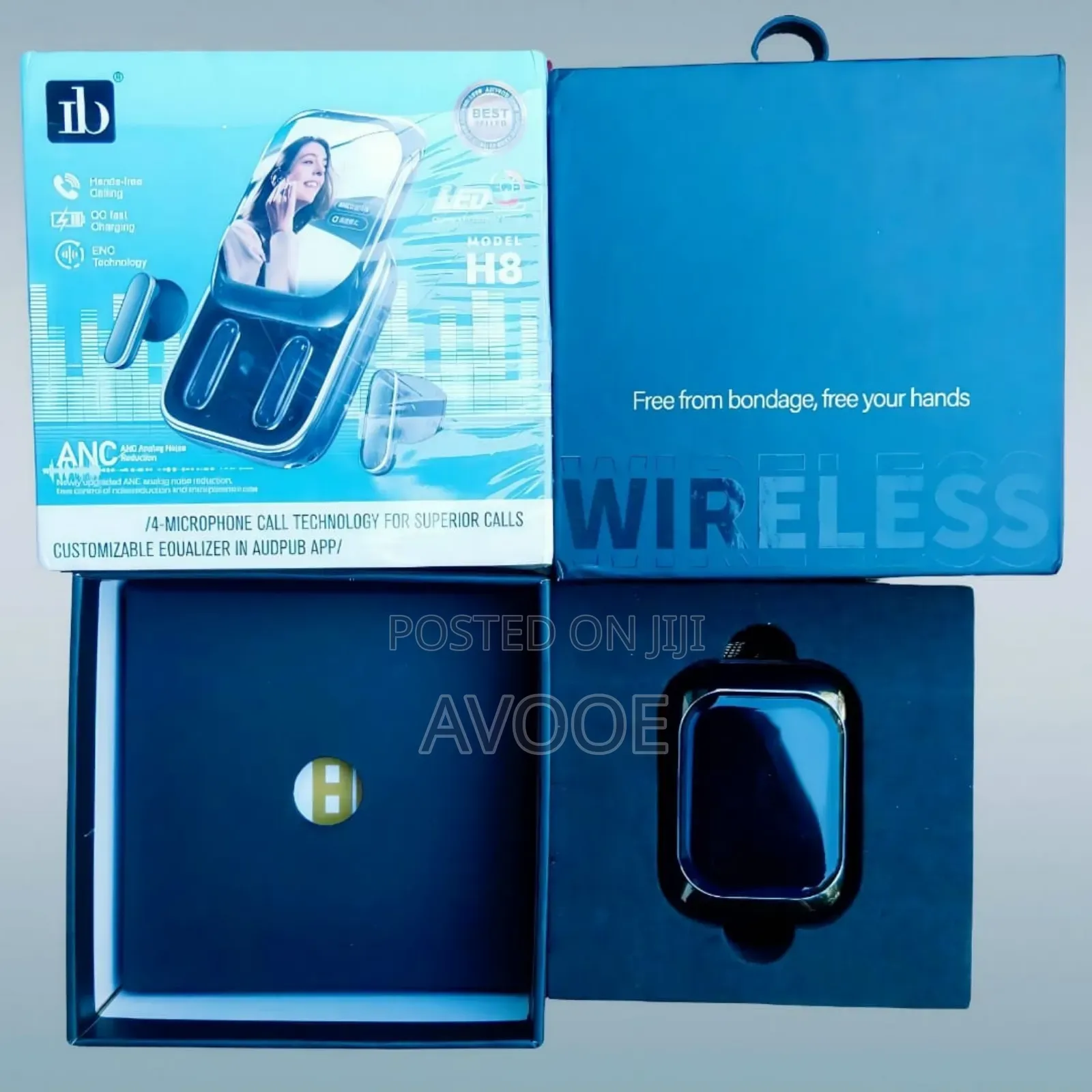 App Control Build In Watch Tws Large Screen Premium Tws