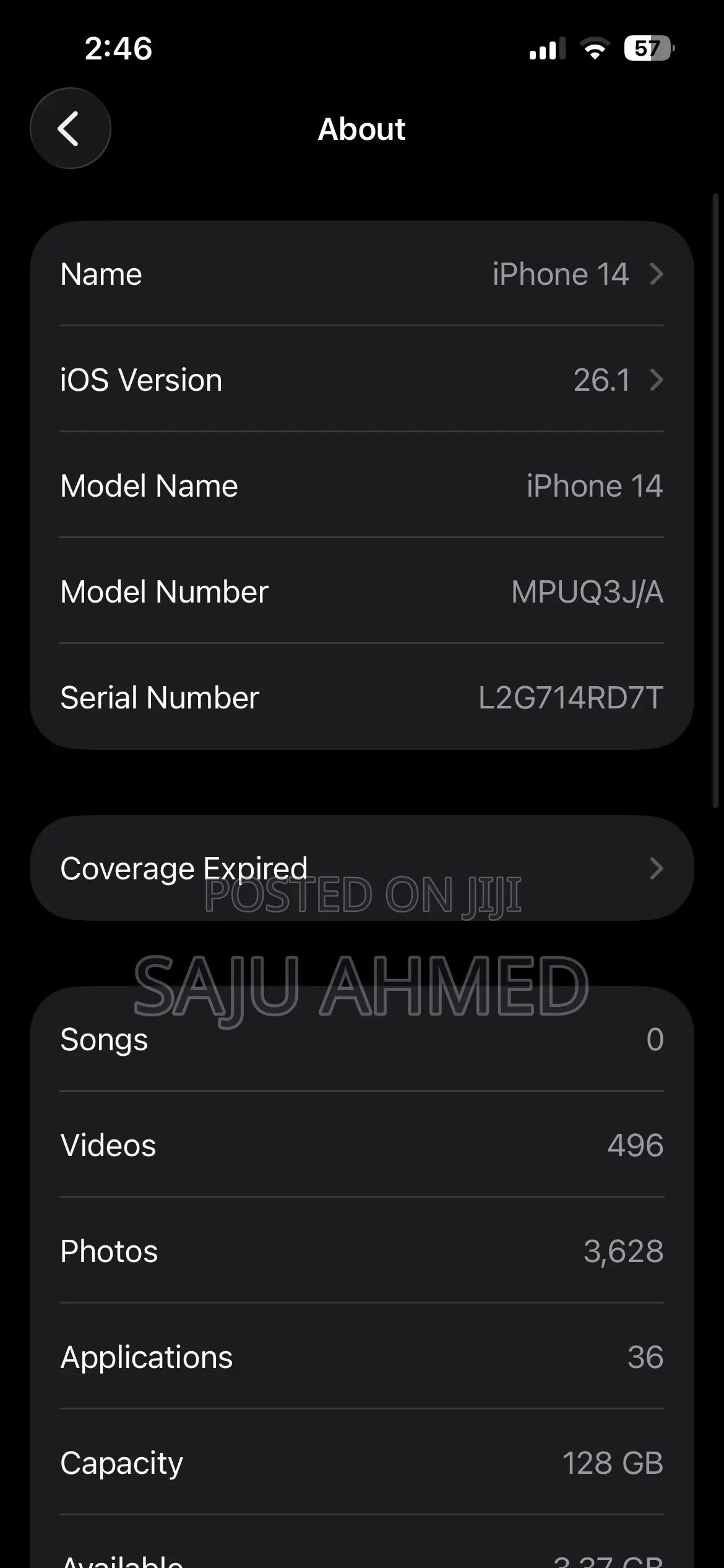 Apple iPhone 14 128 GB White