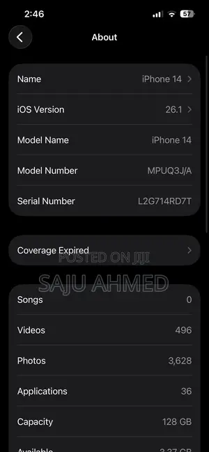 Apple iPhone 14 128 GB White