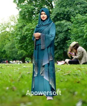 Photo - Premium Stone Borka With Hijab