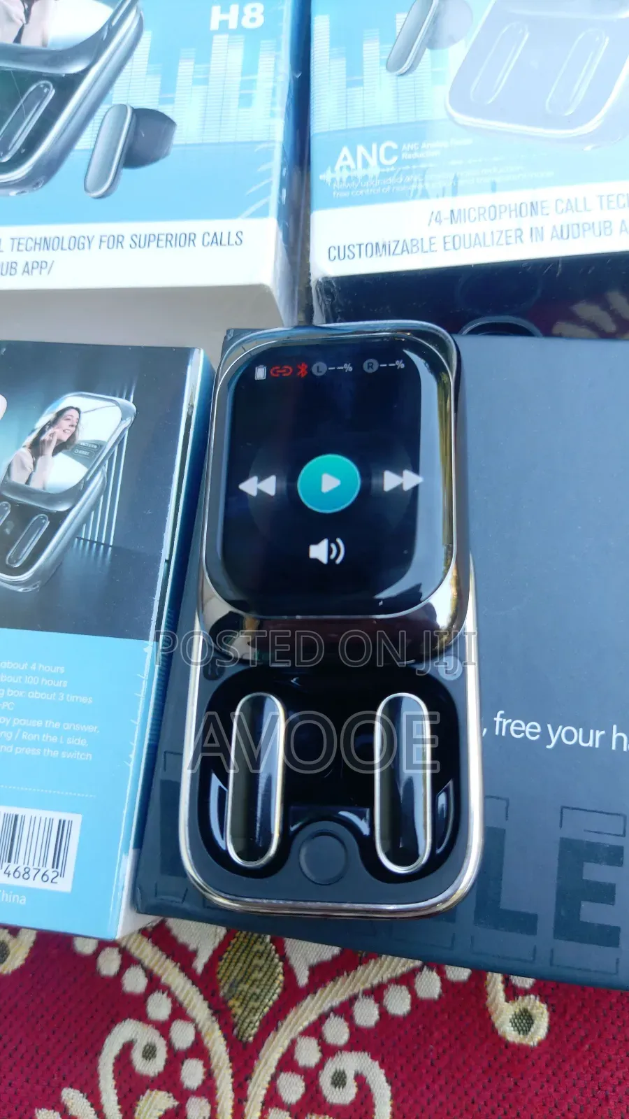 App Control Build In Watch Tws Large Screen Premium Tws