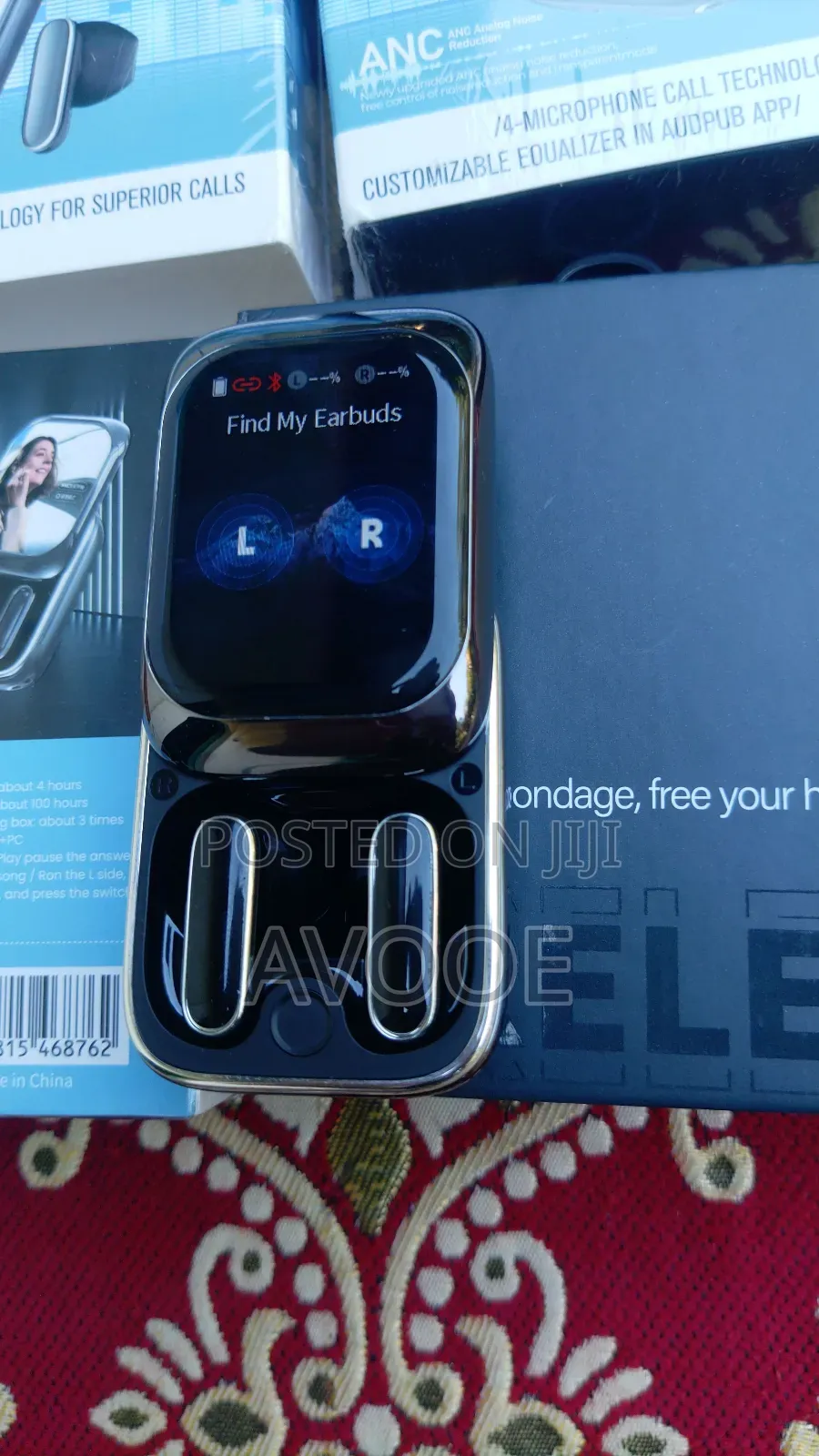 App Control Build In Watch Tws Large Screen Premium Tws