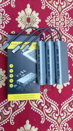 Photo - 11-in-1 Usb C Hub 3.0 Typec Dock Splitter Multiport Adapter Support